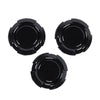 Jeep Wrangler JK 3 x Black Door Key Socket Covers (2007-2017)