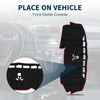 Honda CR-V 2017-2022 Sun Protector Pad Black Red Dashboard Cover Mat