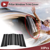 Mercedes-Benz GL-Class (2007-2012) Black 10 x Car Door Pillar Window Trim