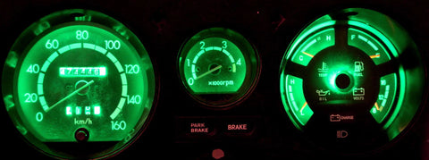 Toyota Landcruiser 1980-1988 Green LED Dash Cluster Light Kit