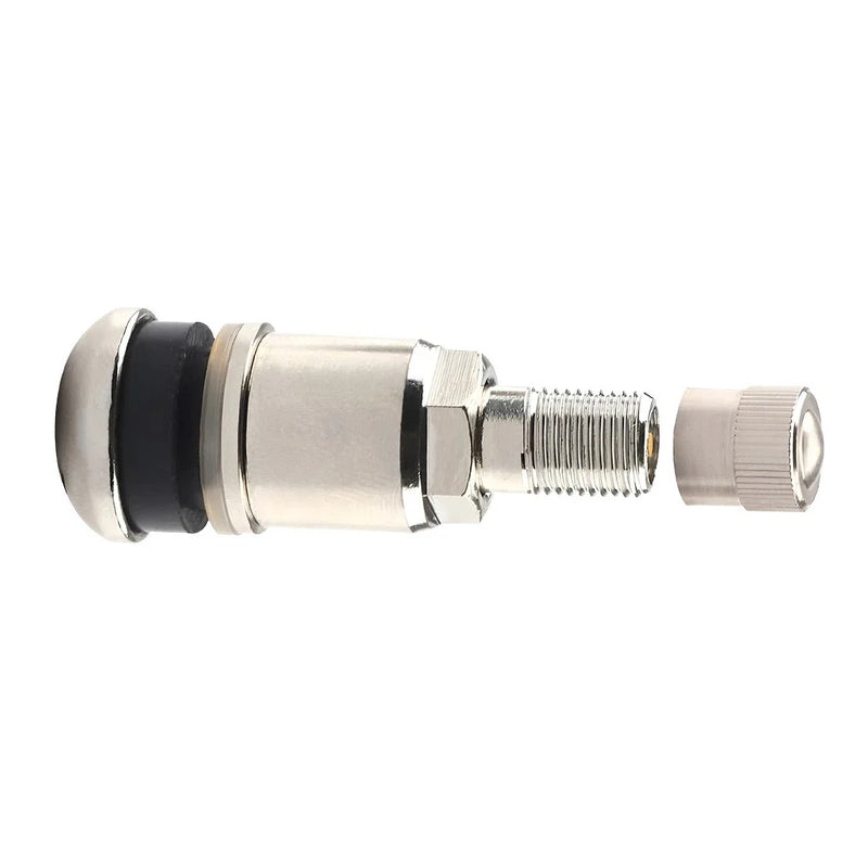 TR525 4 x Tire Valve Stem with Dust Caps (Fits Various Models)