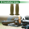 Motorcycle 25mm Hand Grips Cover End Grips TPU Green