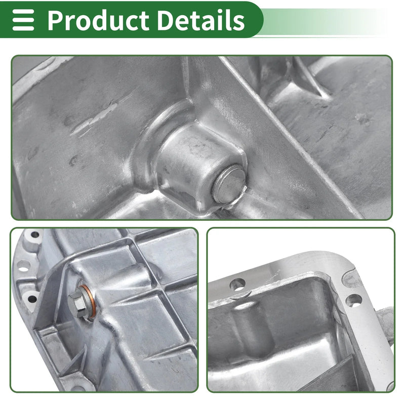 Mercedes Benz CL55 (2000-2006) - Aluminum Silver Tone, 1 Pc Engine Oil Pan