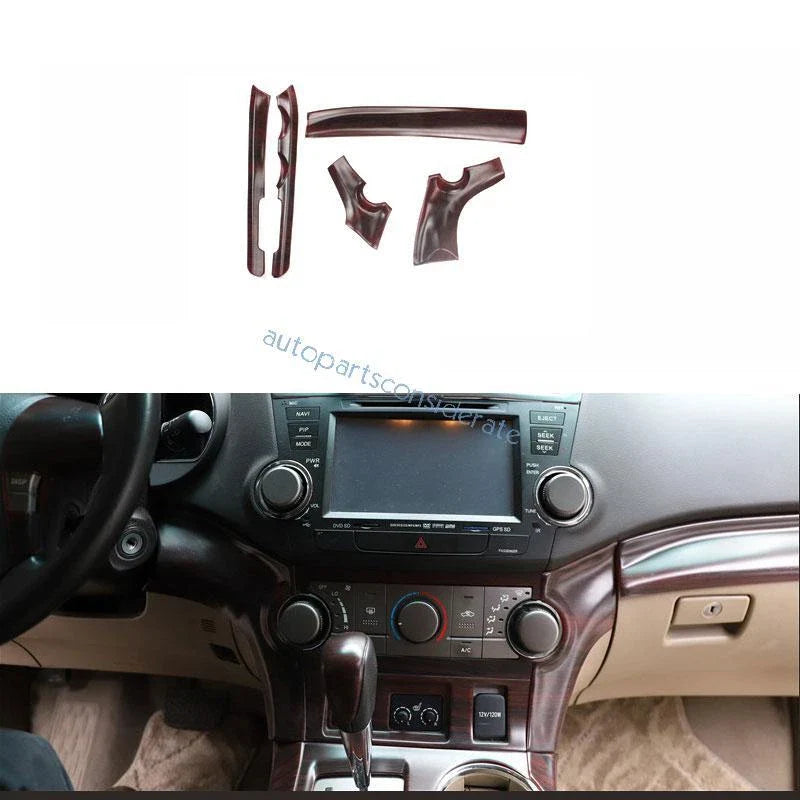 Toyota Highlander Peach Wood Grain Dash Gear Shift Side Cover (2008–2013)