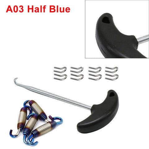 Motorcycle Stainless Exhaust Pipe Muffler Mounting Springs Hooks