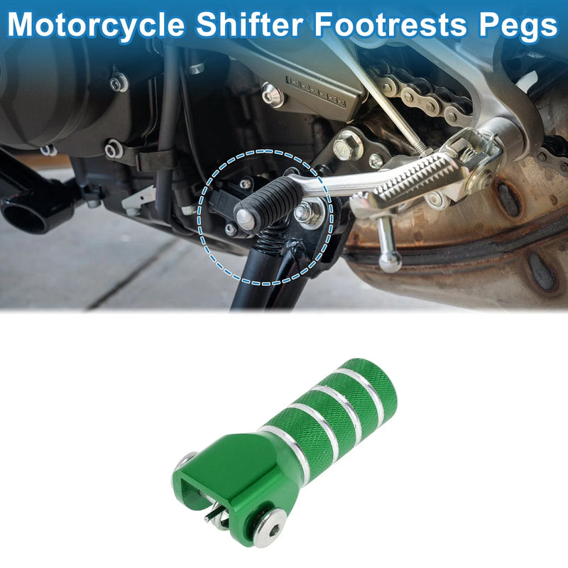 Yamaha YZF Cylinder Square Motorcycle Shifter Footrests Pegs 1 Pc Green
