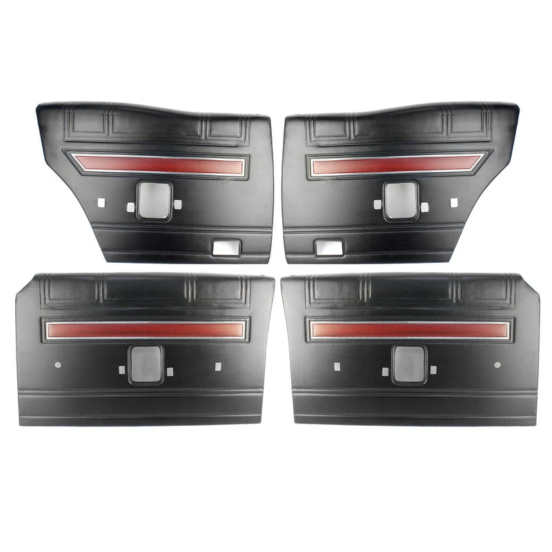 Ford XW GT Falcon Black Door Panel Trim Set of 4 (1968-1970)