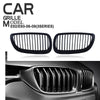 BMW E92 E93 M3 328i 335i Matte Black Front Kidney Grilles (2006-2009)