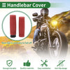 Motorcycle Handlebar TPU Dark Red 25mm Hand Grips Cover