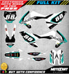 KTM SXF 250 450 Custom Graphics Kit Stickers (2016-2018)