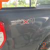 Ford Ranger PX T6 Silver 4x4 Side Cabin Rear Decal Sticker (2015-2018)