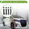 Toyota Alphard Carbon Fiber Black Exterior Door Handle Cover Trim (2015-2021)