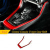 Red Central Console U-type Gear Shift Frame Trim Cover Toyota RAV4 (2019–2024)