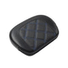Harley Electra Glide Blue Stitching Passenger Bar Backrest Pad