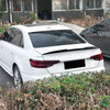 Audi A4 S4 B9 Gloss Black Rear Boot Spoiler Lip (2017-2024)