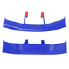 Car 3 x Universal Mini Spoiler Wing Tail Decoration Blue ABS