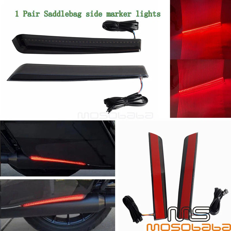 Harley Touring Extended LED Running Brake Tail Lights (2014-2023)
