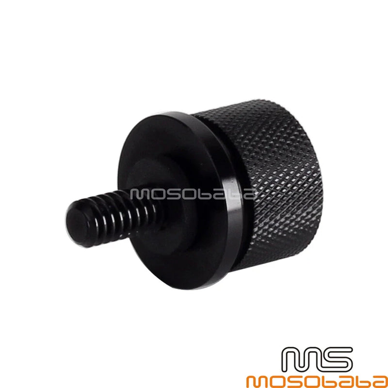 Harley Touring, Fat Bob, Sportster Black 1/4-20 Seat Mounting Bolt