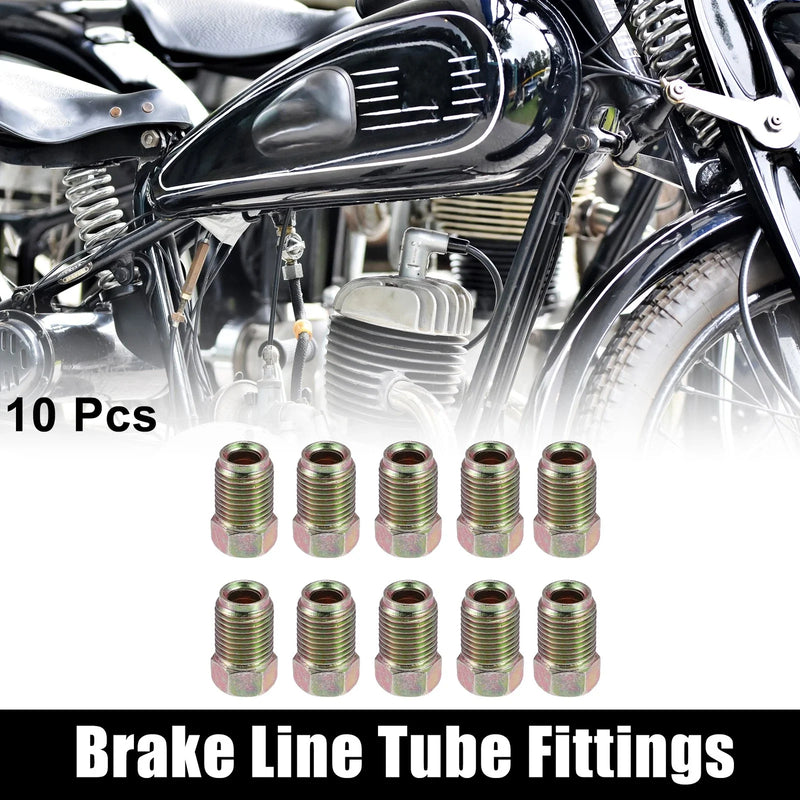 3 / 16 Brake Lines 10 Pcs Motorcycle Brake Line Tube Fittings 10mmx1mm