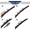 Toyota Prius 3 Pcs Front Windshield Wiper Blades (2010-2015)