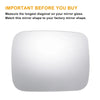 JEEP Renegade Right Side White Heated Mirror Glass (2014-2020)