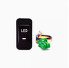 Honda Fit Jazz Green Amber LED Dashboard Control Button (2001–2008)