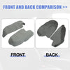 Honda Ridgeline (2006-2014) - Gray - 2 x Front Door Armrest Cover Pads