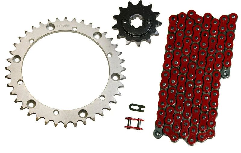 Yamaha Blaster 2 x Red 520x92 Drive Chain & 13/40 Sprockets (1988–2006)