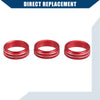 Honda Fit (2020-2023) Red AC Control Switch Knob Cover 3 x