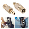 Pair Bore Hose Tire Inflator Valve Connector Brass Chuck