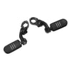 Harley Touring 1.25" Black Short Angled Footpegs