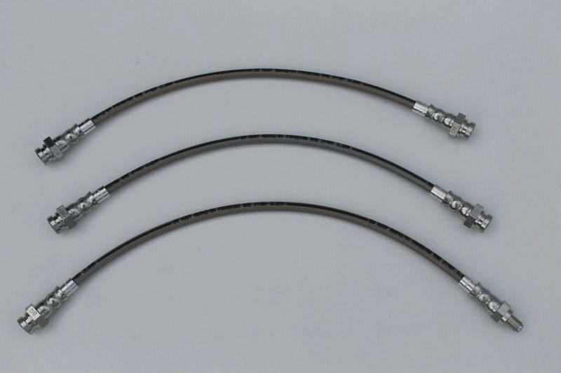 HG Holden Disc Brakes, Monaro Braided Brake Hose Set (3) (1968-1974)