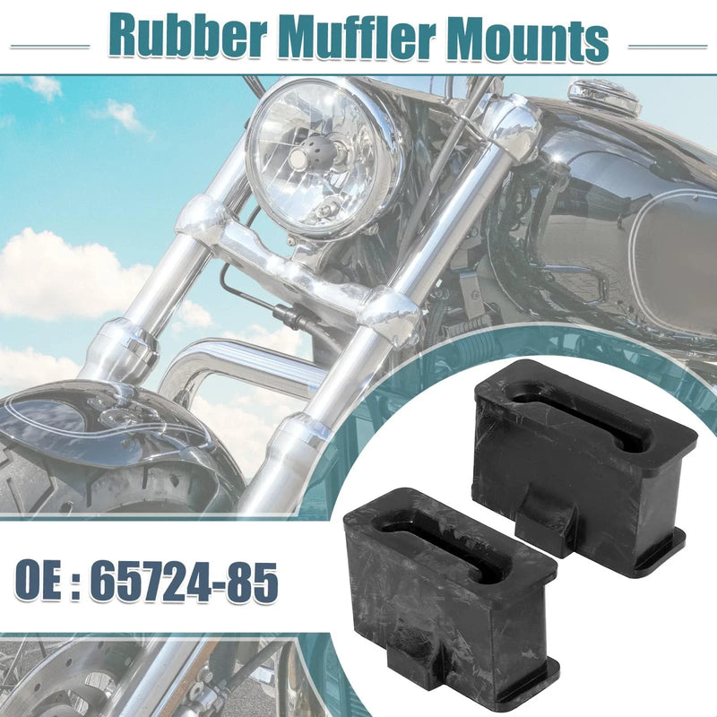 Harley-Davidson FL Trike 2 x Rubber Muffler Mounts (1985–1985)