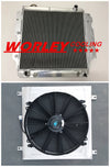 Jeep Wrangler YJ / TJ / LJ 3 Core Aluminum Radiator & Fan Shroud (1987-2006)