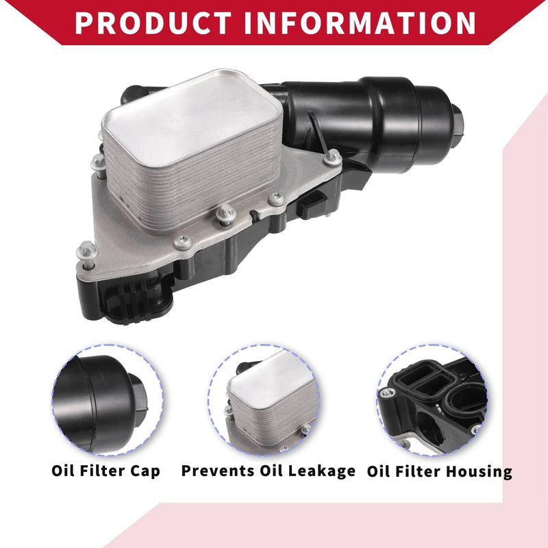 BMW I8 X1 Engine Oil Cooler Filter Housing with Bolt