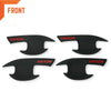 Mitsubishi Triton L200 Matte Black  Door Handle Insert Bowl Trim (15-22)