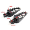 Harley Touring Sportster Dyna Black Gold Male Mount Foot Pegs