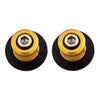 YAMAHA YZF R6 2 x Gold 6mm Swingarm Spools (2006-2023)