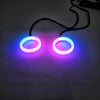 Car 120MM RGB Phone Control Angel Eye Halo Rings Headlight DRL