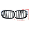BMW X3 G01, X4 G02 2 x Glossy Black Front Kidney Grilles (2018-2022)