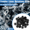 Honda - Durable Plastic Black 30 Pcs Fender Liner Retainer Clips