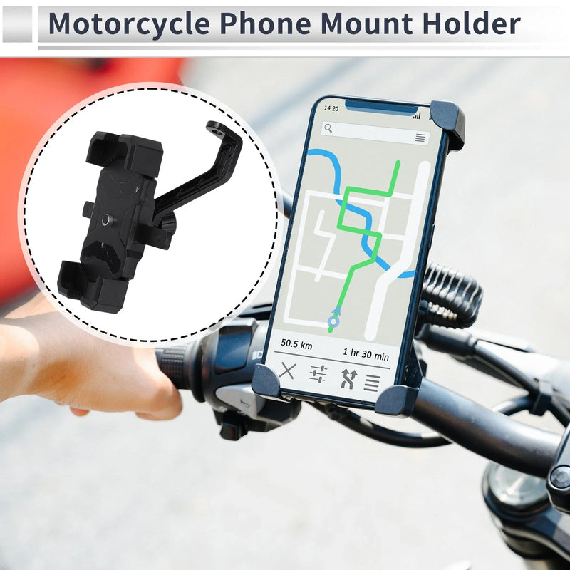Motorcycle Rearview Mirror 4.7-7.2 Inches Phones Phone Mount