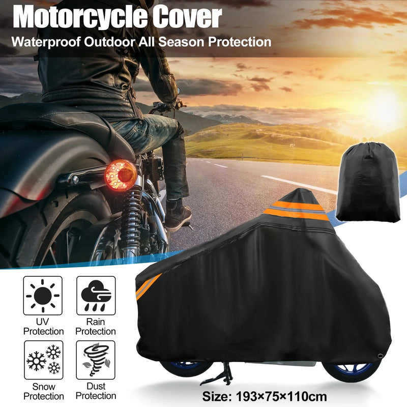 Honda PCX 125 150 Fits 76in Black Motorcycle Cover Waterproof Scooter
