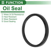 Oil Seal 5 Pcs Rotary Shaft Seal NBR Rubber 80x90x6mm