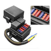 Cars Prewired Fuse Relay Box 2 x 80A Relays + 6 Fuse Brackets