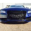 FOR Audi A7 2012+ OE Style Carbon Fiber Front Bumper Spoiler Center Chin Lip