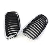 BMW E90 E91 328i 335i Front Kidney Grille Chrome Black (2009-2011)