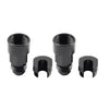 Car Black 6AN Male to 3/8" Quick Disconnect EFI Fuel Rail Adapter