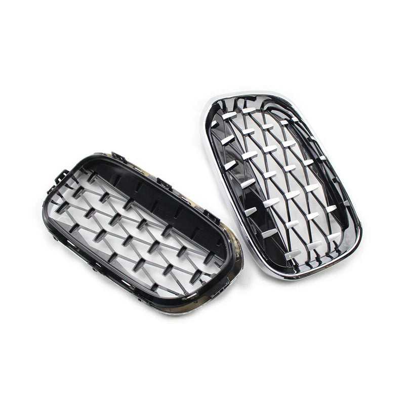 BMW 1 Series F20 F21 Chrome Front Bumper Kidney Grille (2011-2019)