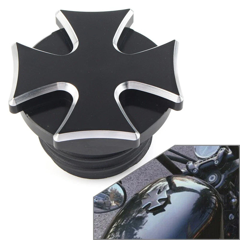 Harley Touring Dyna Softail Road King Fatboy Fuel Gas Tank Oil Cap Cover